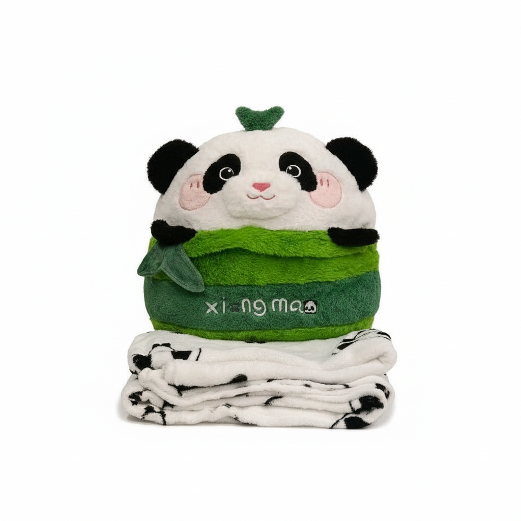 Panda Plush Toy and Blanket Set