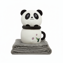 Panda Plush Toy with Blanket Set