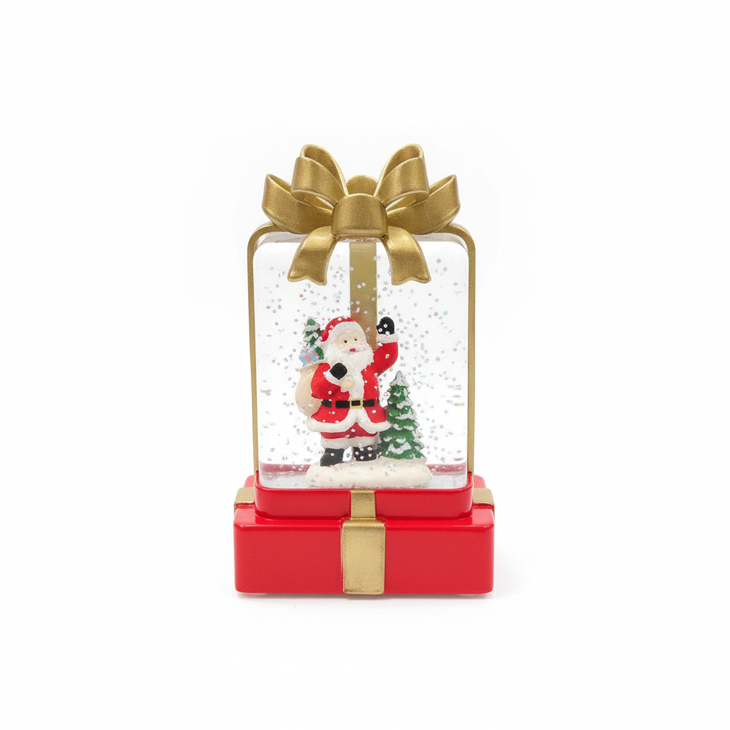 Santa Claus Snow Globe Gift Box