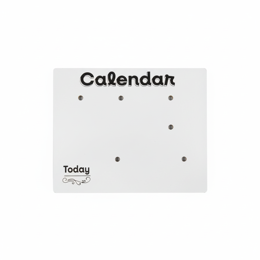Perpetual Calendar Board