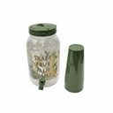 Palm Leaf Beverage Dispenser Set
