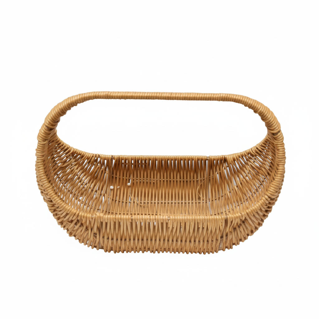 Wicker Basket with Handle