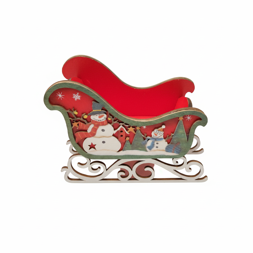 Christmas Sleigh Decorative Holder