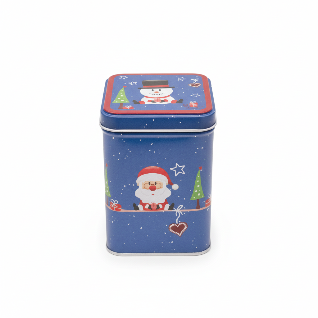 Christmas Themed Tin Box