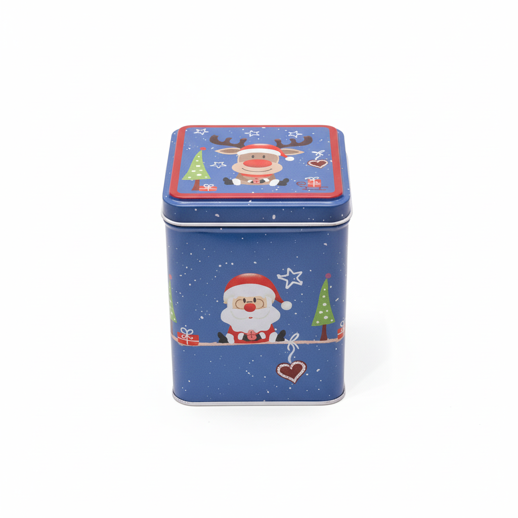 Christmas Themed Tin Box