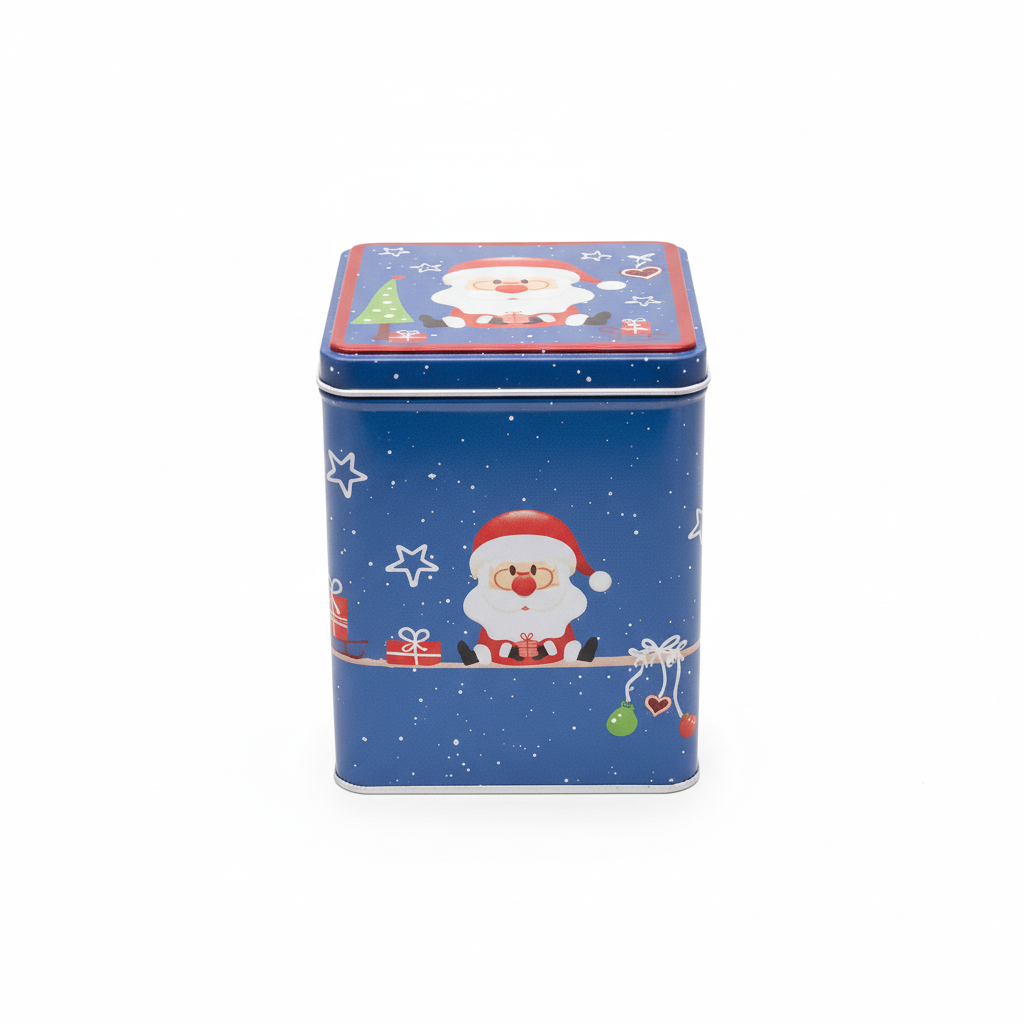 Santa Claus Christmas Tin Box