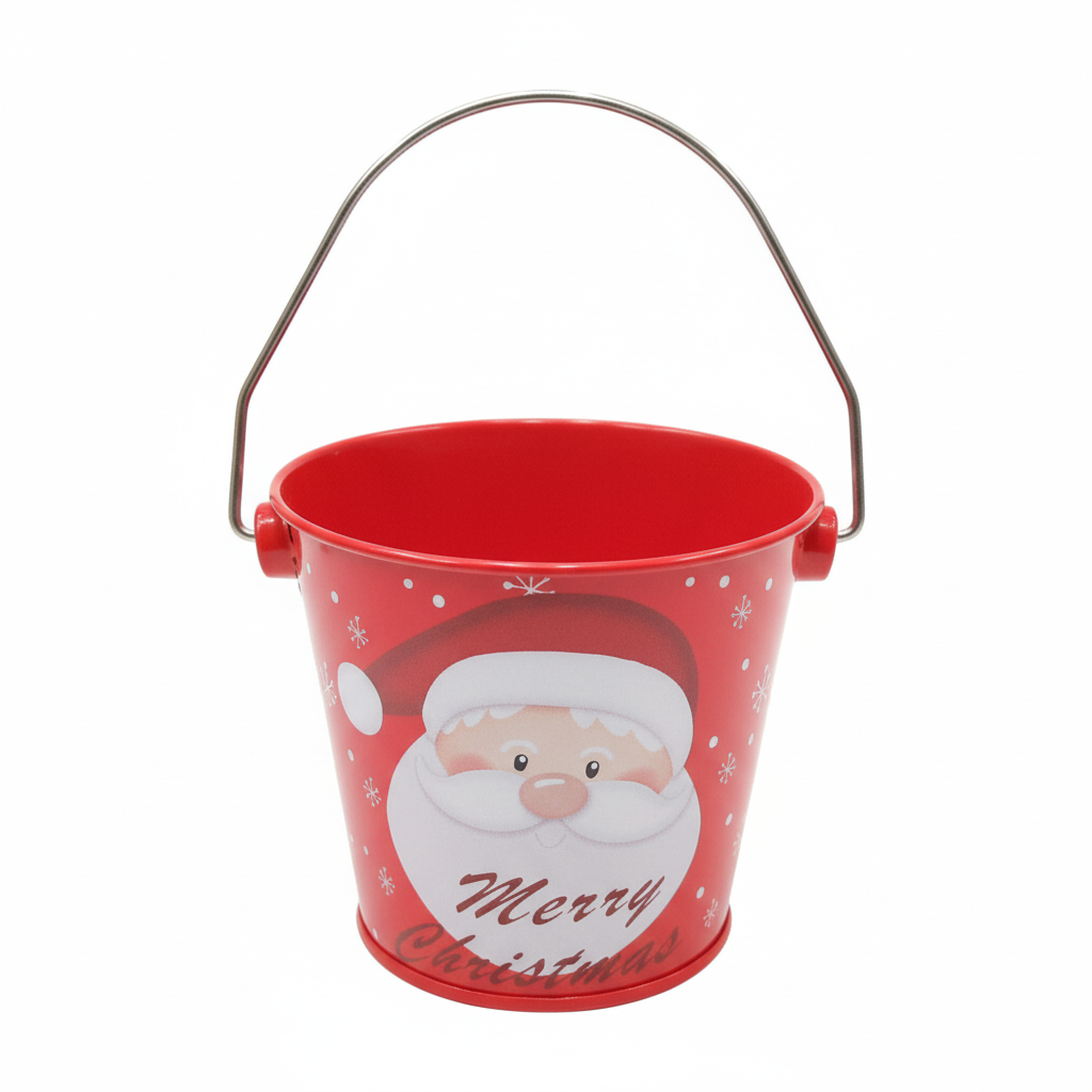 Santa Claus Merry Christmas Bucket