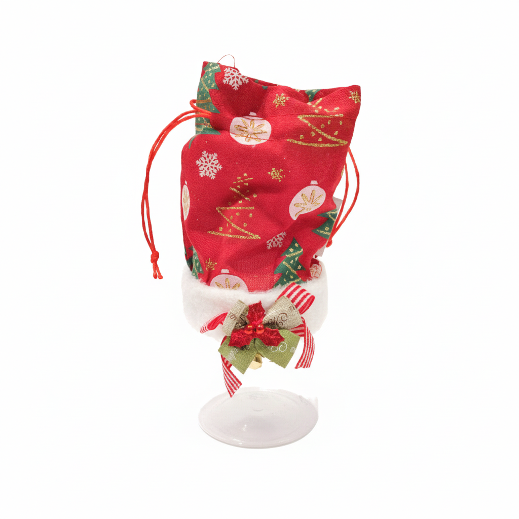 Christmas Gift Jar with Decorative Pouch