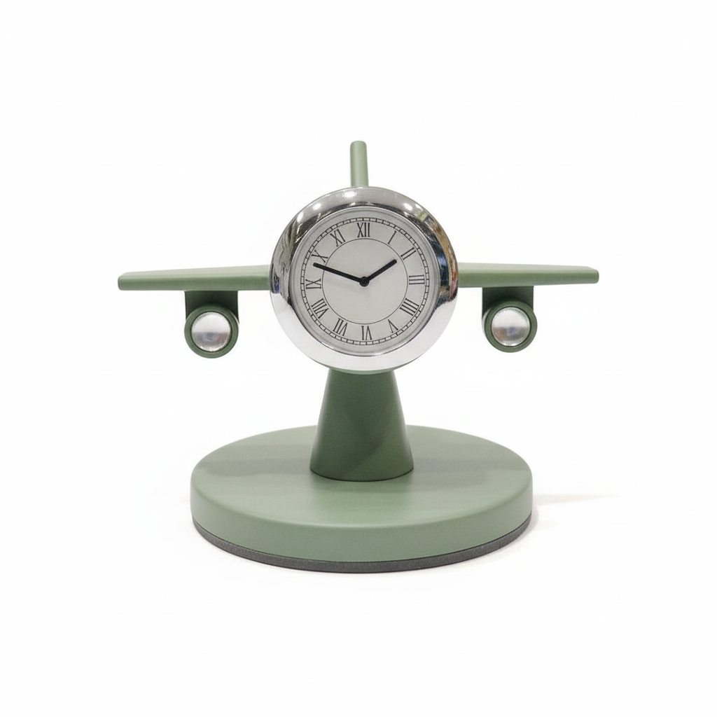Airplane Shaped Desk Clock