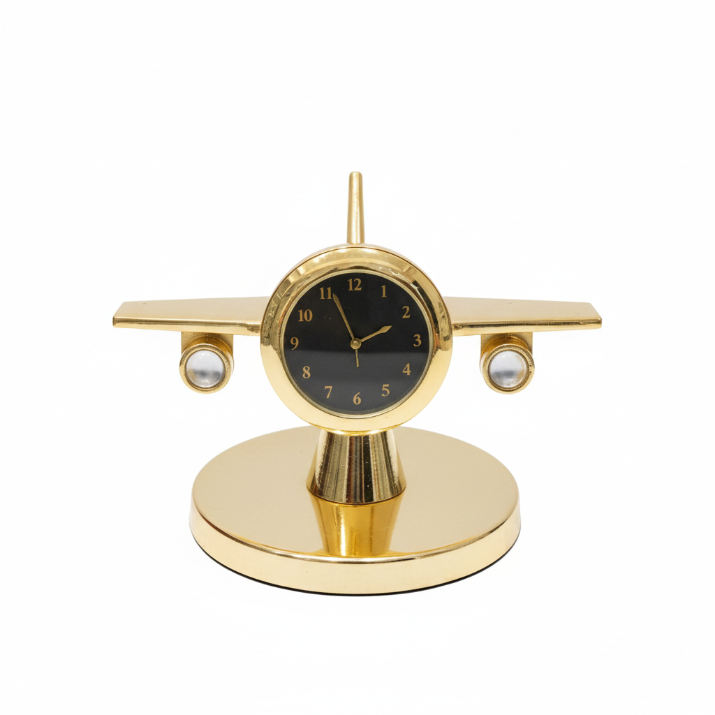 Airplane Shaped Table Clock