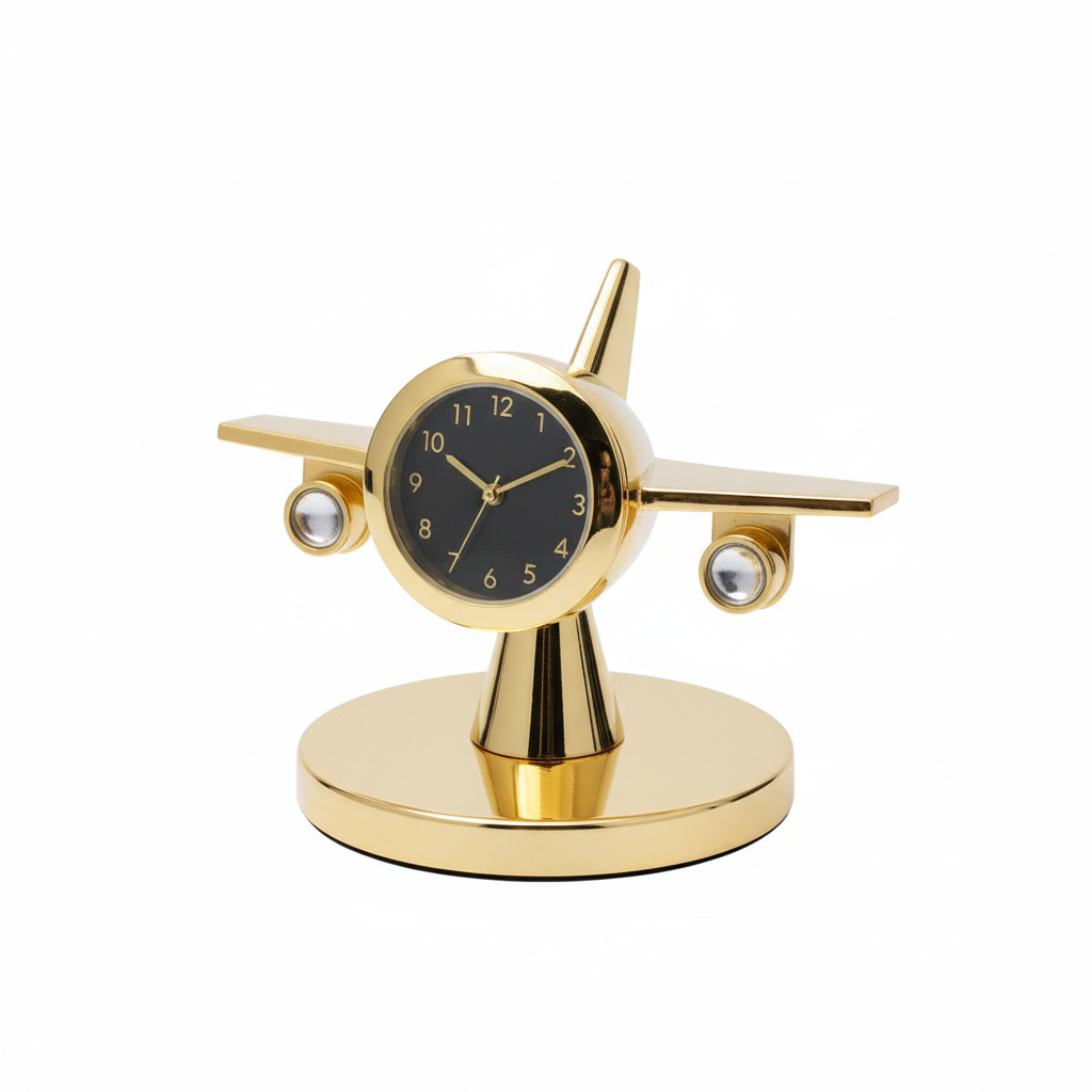 Airplane Shaped Table Clock