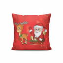 Santa Claus and Reindeer Cushion