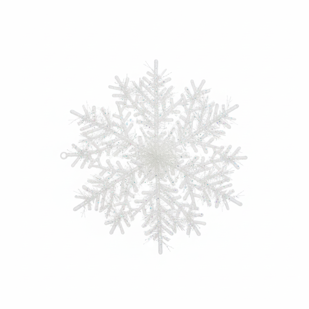 Glitter Snowflake Ornament
