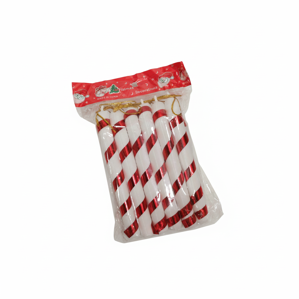 Christmas Tree Hanging Candy Cane Ornaments