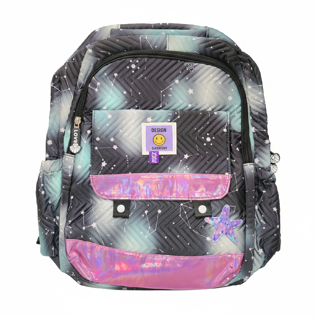 Galaxy Print School Backpack