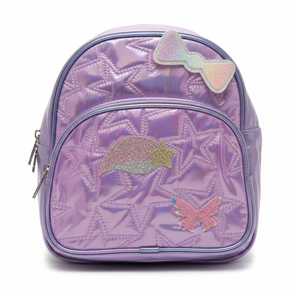 Glittery Pink Kids Backpack