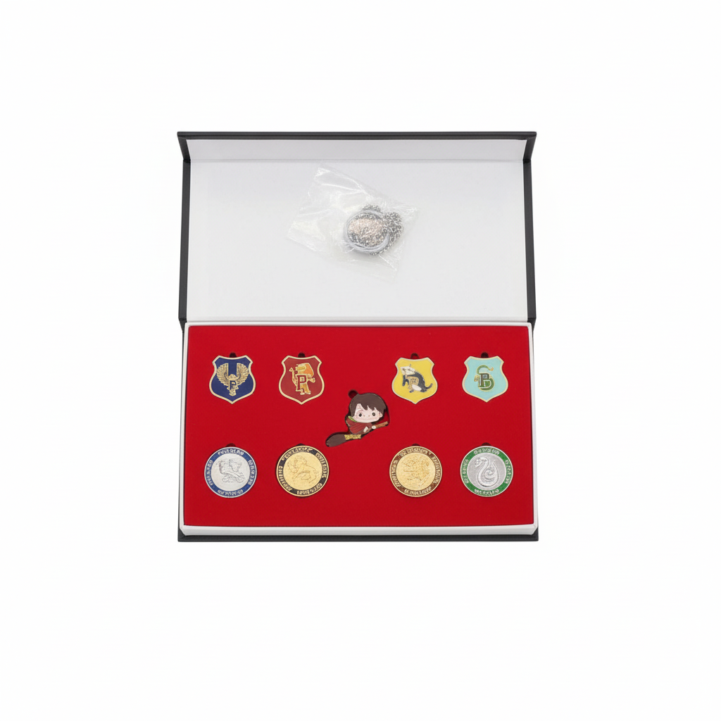 Harry Potter House Crest and Coin Collectible Set