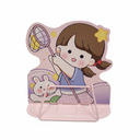 Cute Girl Cartoon Book Stand
