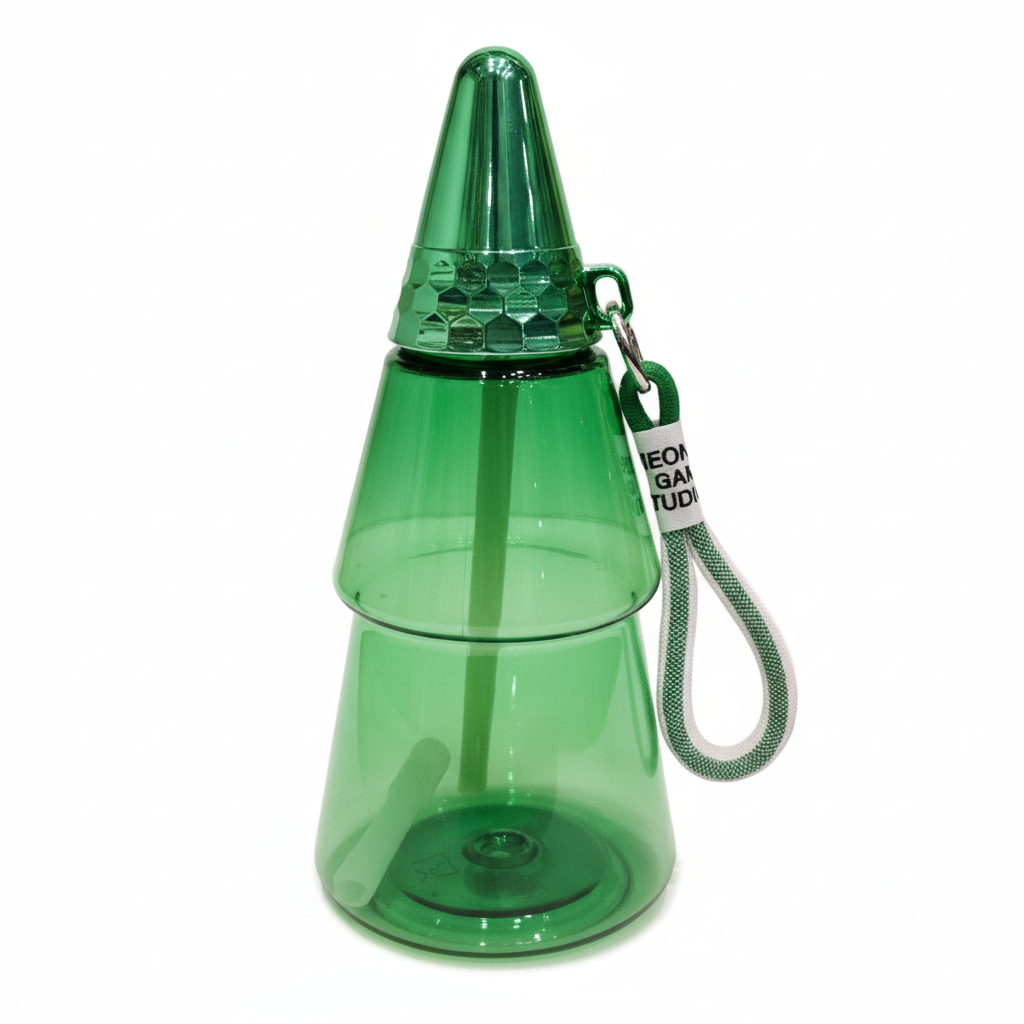 Green Tree Shaped Water Bottle