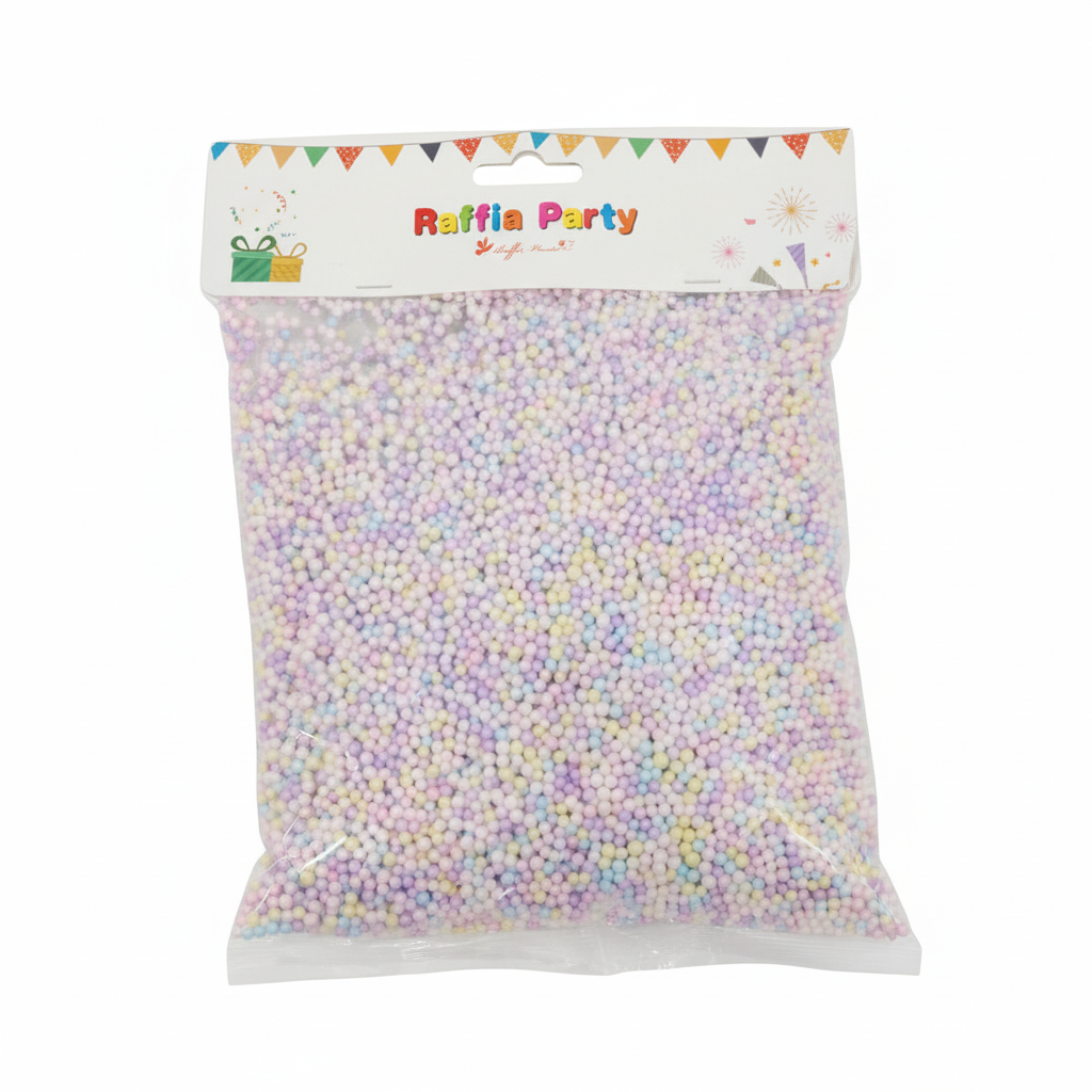 Raffia Party Foam Beads