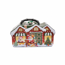 Christmas House Shaped Tin Box