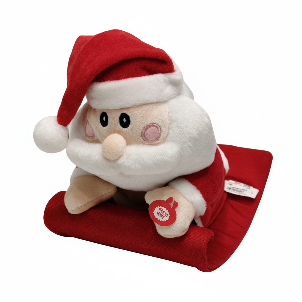 Santa Claus Plush Toy with Blanket