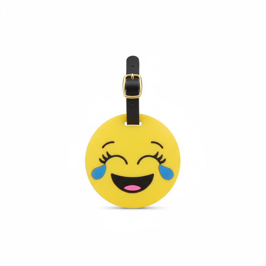 Laughing Emoji Bag Tag
