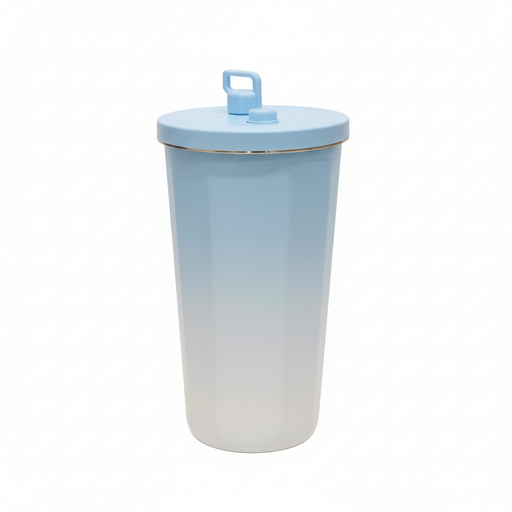 Blue Gradient Tumbler with Lid