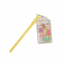 Yellow Pen with Decorative Hair Clips Set