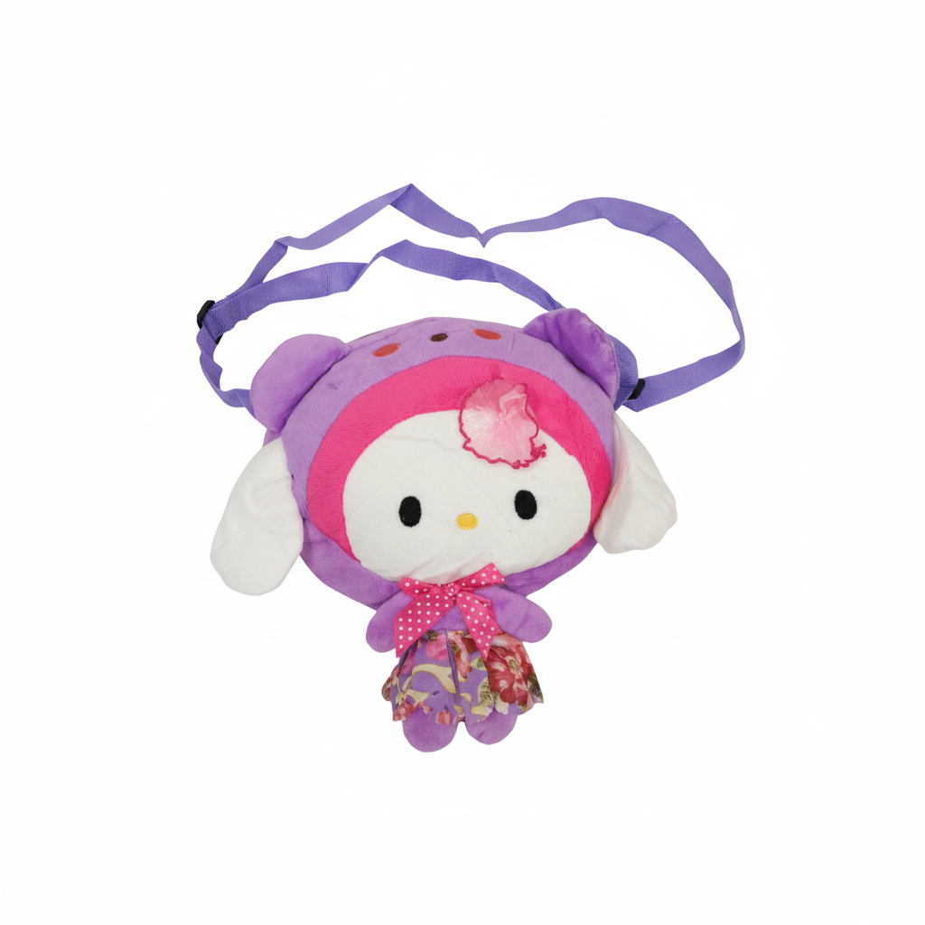 Plush Cartoon Character Shoulder Bag