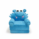 Blue Crab Plush Kids Sofa