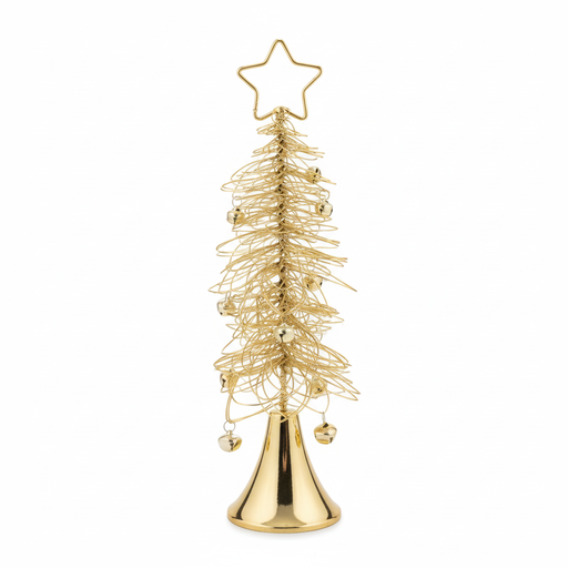 [https://drive.google.com/file/d/18yAEIqFBXEntT9PTDCtJNS-DAXO5wgeQ/view?usp=drivesdk] Golden Wire Christmas Tree Table Decor