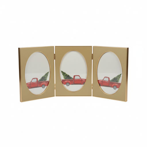 [https://drive.google.com/file/d/18CfKj0AaOaDPKLOiQeoKIrRwRpQ225gf/view?usp=drivesdk] Triple Hinged Photo Frame