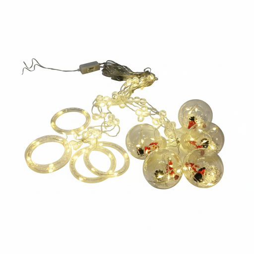 [https://drive.google.com/file/d/1UOkH97rort2Zr6R9KXePHFjEBJbh-ZIX/view?usp=drivesdk] LED String Fairy Lights with Decorative Balls