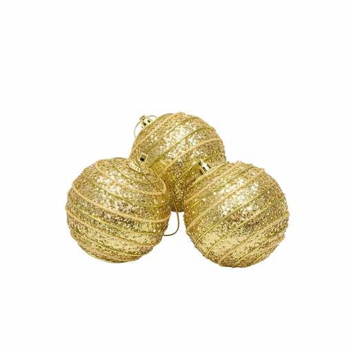 [https://drive.google.com/file/d/1JsSY1QIE7mLo-SzXHdhAHrlwqlEW51FD/view?usp=drivesdk] Gold Glitter Christmas Ornaments