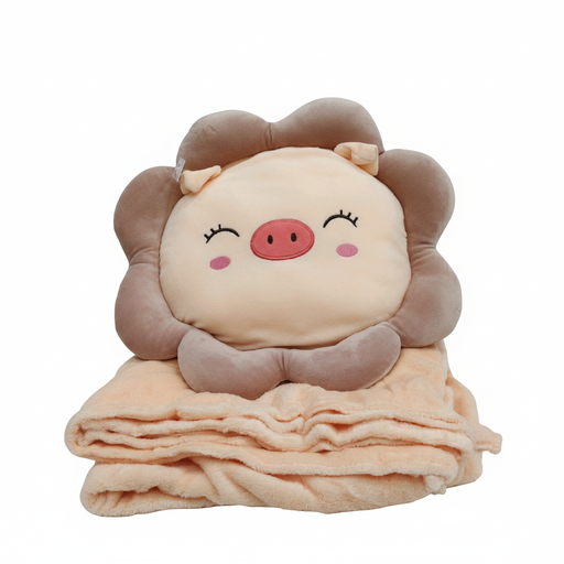 [https://drive.google.com/file/d/1NTS93DDzHguOH9KYjyo7IXm5HUDKdOiv/view?usp=drivesdk] Cute Animal Plush Pillow and Blanket Set