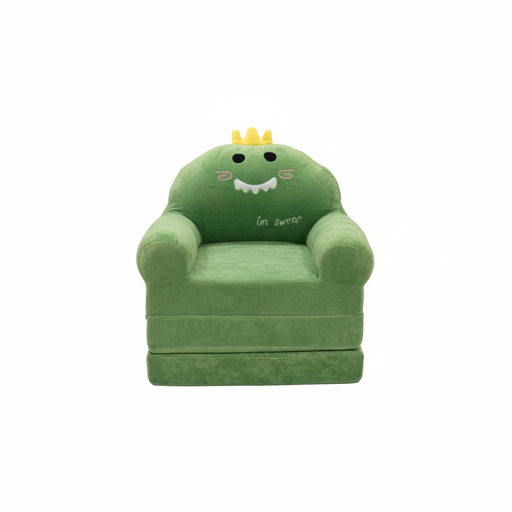 [https://drive.google.com/file/d/1X6ZMsMA3PZLSaTO4Q8hjUKliE1Mji9Gn/view?usp=drivesdk] Green Dinosaur Plush Kids Sofa Chair